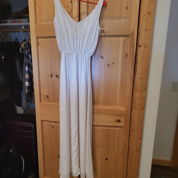 Kendall Maxi Dress ~ Ivory Crisp-Small - Picture 2 of 5